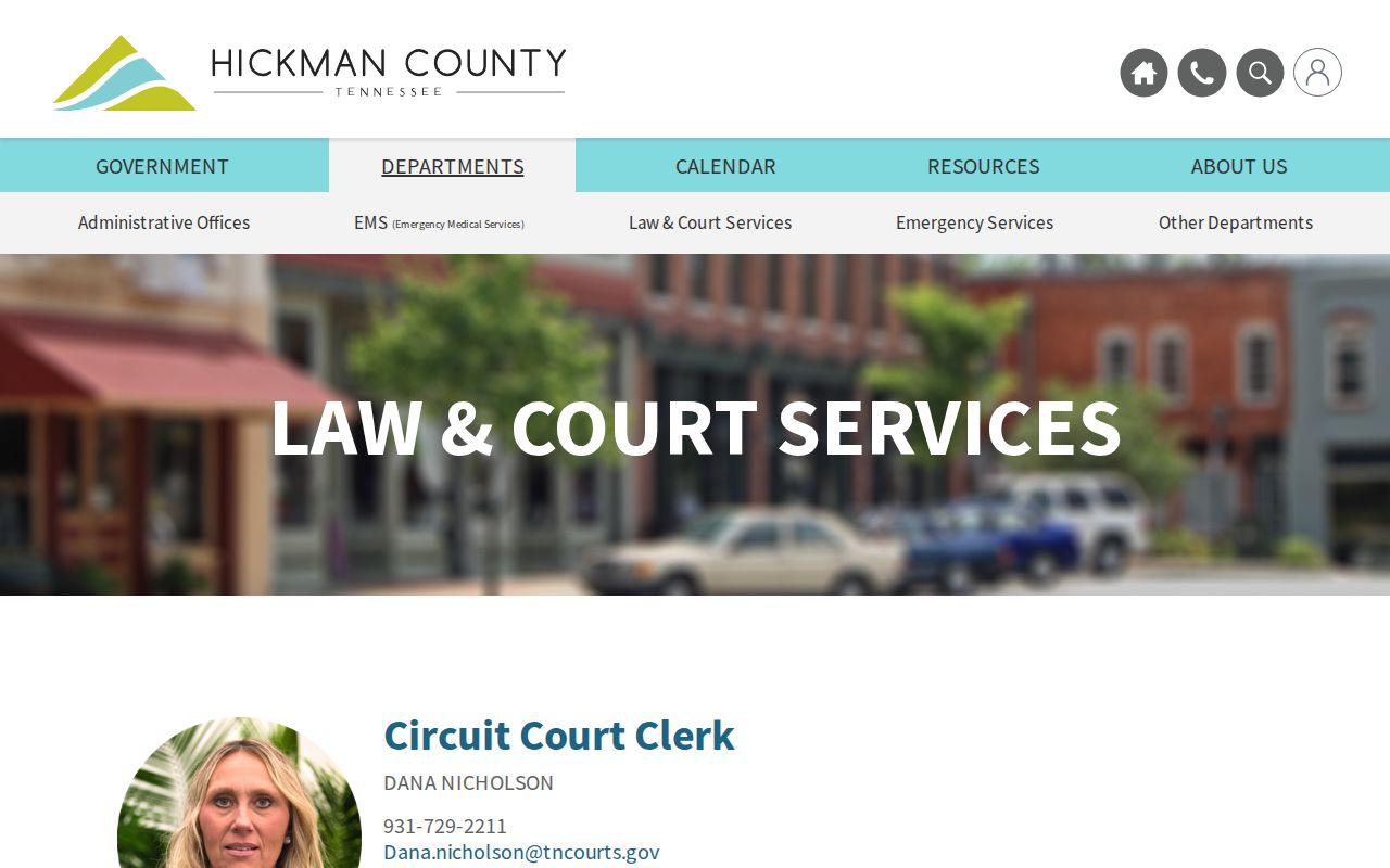 Hickman County criminal court cases law and court services directory
